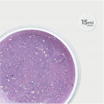 Изображение Моделирующий гель Foil Flakes LILAC 15 г.