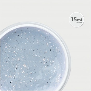 Изображение Моделирующий гель Foil Flakes WHITE 15 г.