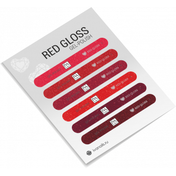 Изображение Наклейки на типсы коллекция RED GLOSS
