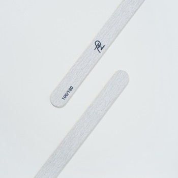 Изображение Ta2 | Пилка прямая серая на деревянной основе 130х15мм , 100/180 грит