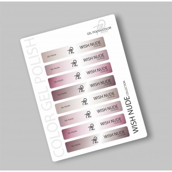 Изображение Наклейки на типсы ТА2 Коллекция WISH NUDE
