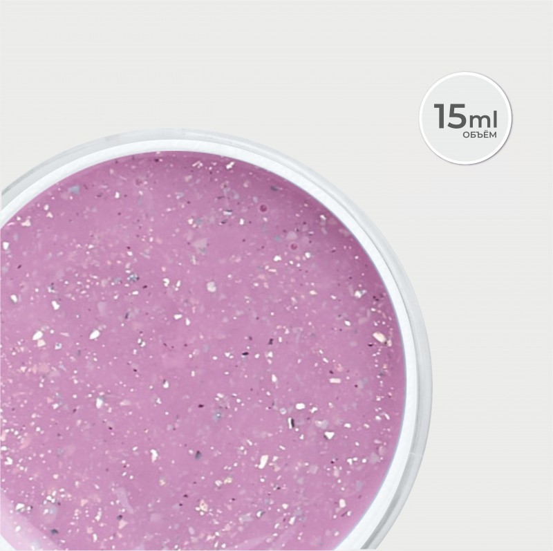Моделирующий гель Foil Flakes PINK 15 г.