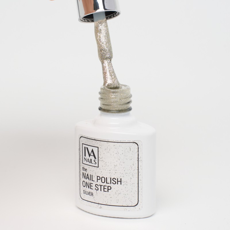 Гель-лак Nail Polish ONE STEP SILVER