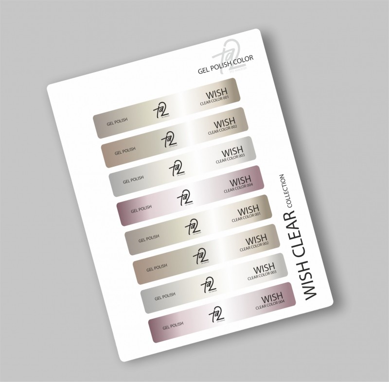 Наклейки на типсы ТА2 Коллекция WISH CLEAR